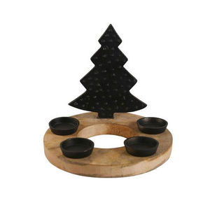 Porte-bougie décoratif Lapin de Pâques avec bol en laiton et base en bois – Décoration intérieure personnalisée pour bougies chauffe-plat - Product Image 4