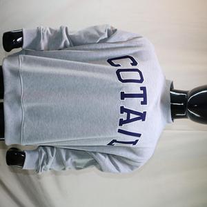 Sudadera COTA con cuello simulado, 450 GSM, nombre personalizado, bordado en aplique, corte holgado, 100% algodón, felpa francesa. - Product Image 3