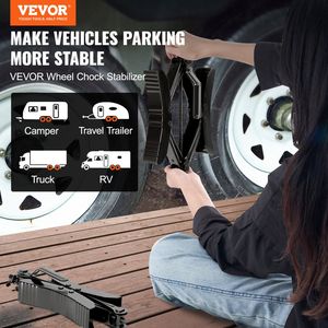 Heavy-Duty H-Shaped Camper <b>Wheel</b> <b>Chocks</b> 3.5\" 12\" Tire Space RV <b>Chock</b> Stabilizer Built-In Ratchet Wrench for Parking Equipment - Product Image 2