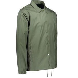 Unisex Relaxed Fit <b>Coach</b> Jacket Lightweight Windproof Polyester/Cotton Casual Streetwear Outerwear <b>Coach</b> Jacket For Online Sale - Product Image 4