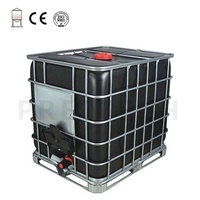 Réservoir fourre-tout IBC en plastique HDPE 275 gallons 1000L pour le stockage de liquide de traitement de l'eau et du sirop alimentaire