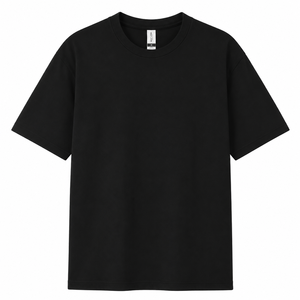 T-shirt en jersey à manches courtes et col rond pour homme, style jeune, 200 grammes, polyester/coton, écologique, imprimé uni - Product Image 5