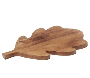 Plato de madera para servir de aspecto elegante, utensilios de cocina rústicos, plato de madera decorativo hecho a mano para preparación de alimentos, uso para servir - Product Image 2