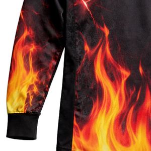 Camiseta de Paintball con Diseño Gráfico de Fuego y Rayos, Sublimada, de Secado Rápido, Transpirable, con Malla, para Equipos Deportivos - Product Image 4