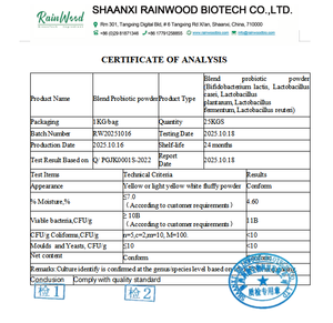 RAINWOOD Probiyotik Tozu 10 Milyar <span class=keywords><strong>OEM</strong></span>/ODM Özel Etiket Bifidobacterium Lactis Casei Plantarum Fermentum Reuteri - Product Image 2
