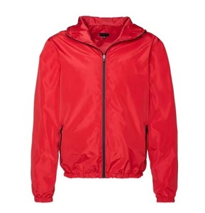 Veste d'hiver pour homme à capuche personnalisée, fermeture éclair, imperméable, respirante, motif uni, rembourrage en polyester, coupe-vent, chaude, pour les grandes tailles - Product Image 1