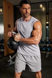 เสื้อกล้ามผู้ชายแบบแห้งเร็วสำหรับออกกำลังกาย เสื้อกีฬาผู้ชายแบบแห้งเร็วสำหรับฟิตเนส วิ่ง และเล่นกีฬากลางแจ้ง - Product Image 3