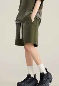 กางเกงขาสั้นกีฬาผู้ชายสไตล์อเมริกันสุดเทรนด์สำหรับฤดูร้อน ทรงหลวม ป้องกันรังสียูวี แห้งเร็ว ระบายอากาศได้ดี ความยาวระดับเข่า มีซิป - Product Image 3