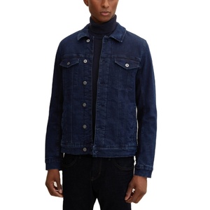 Veste en jean en coton épais personnalisable du Bangladesh Veste de moto surdimensionnée d'hiver Décoration à boutons Service OEM - Product Image 1