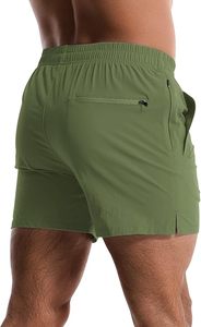 <b>Men's</b> Running Breathable Workout Gym Athletic <b>Shorts</b> <b>Woven</b> Fitness Custom Logo 5 Inch Casual <b>Man</b> Sportswear <b>Shorts</b> - Product Image 3