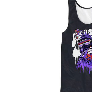 Débardeurs pour hommes de qualité supérieure, best-sellers, coupe oversize ajustée, style sportif, couleur unie, pour sublimation, tricotés - Product Image 3