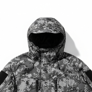 Wholesale Men <b>Camo</b> Hunting <b>Jacket</b> Wear Resistant Silent Softshell Coat Waterproof Breathable Wildlife Hunting Outerwear - Product Image 4