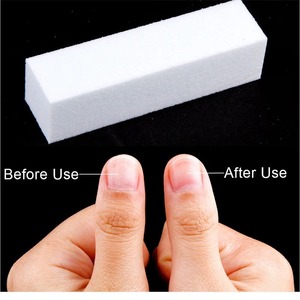 Mini Lima de Uñas Desechable de Esponja, Doble Cara, Blanca, Rectangular, Nuevo Diseño, Herramienta para el Cuidado de las Uñas - Product Image 3