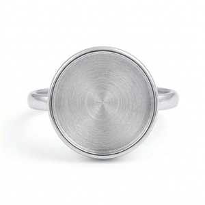 925 Sterling Silver <b>Blank</b> Round <b>Ring</b> 10mm Semi Mount Bezel Setting for Gemstone Keepsake Breastmilk Resin Handmade DIY Wholesale - Product Image 6