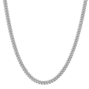 Cadenas y Collares de Eslabones Cubanos de Oro 14K 18K de 5mm con Incrustaciones de Diamantes Naturales, Joyería Fina Estilo Hip Hop para Hombre, Venta al por Mayor - Product Image 2