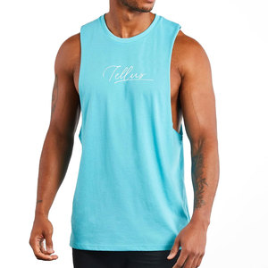 Camisetas sin Mangas Personalizadas para Hombre, de Poliéster/Algodón, Secado Rápido, Transpirables, Ecológicas, Casuales, para Gimnasio y Fitness - Product Image 1