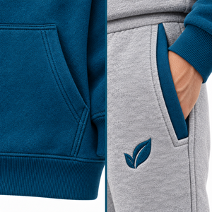 Conjunto Deportivo de Verano Unisex, Corte Regular, con Capucha, Estampado, Felpa, 100% Algodón, Transpirable, Ecológico, de Secado Rápido, Estilo Urbano - Product Image 6