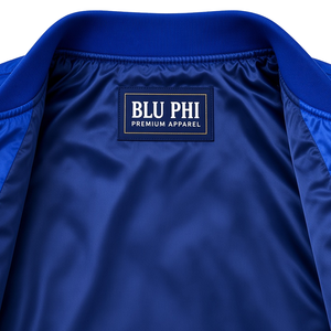 Chaqueta Bomber Varsity de Satén para Hombre Phi Beta Sigma 1914 con Letras Griegas Bordadas, Cierre Completo con Cremallera, Cuello y Puños Acanalados - Product Image 4
