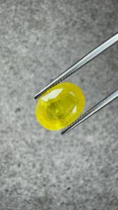 Zafiro Amarillo Natural de Bangkok Certificado por IGITL de 4.17 Ct, Corte Ovalado, Gema Suelta para Anillo, Colgante, Joyería Fina - Product Image 3