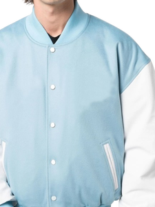 Vestes universitaires personnalisées avec logo, corps en laine, manches en cuir, veste universitaire d'hiver personnalisée de qualité supérieure pour hommes - Product Image 5