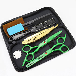 Easy To Use Sharp Barber <b>Thinning</b> Shears Kit with <b>Mirror</b> Polish Stainless Steel Scissors Set Steel Handle Comb Lightweight - Product Image 3