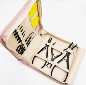 Professional Commercial Use Stainless Steel Hair Extension Tools <b>Kit</b> Tape-In Micro Link Pliers <b>Beads</b> Threader Sectioning Clips - Product Image 4