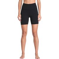 Shorts de sport pour femme personnalisés, taille haute, à compression, avec poches, pour le yoga, le fitness, la gym, l'été, séchage rapide, respirants, avec logo, tendance