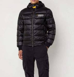 Blouson matelassé noir personnalisé pour homme, léger, coupe-vent, imperméable, veste d'hiver avec col montant, vêtement long bleu, nouveau blouson matelassé - Product Image 5