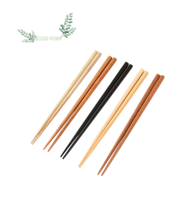 Baguettes jetables en bambou, conformes aux normes alimentaires, avec étui individuel en papier - Baguettes artisanales en bambou naturel de Eco2go Vietnam - Product Image 2