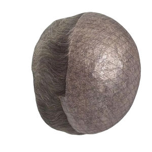 Toupee y Peluca de Cabello Humano Gris de Piel Fina, 100% Cabello Remy Indio, Rizado Kinky Yaki, Calidad Premium, Taz Hair Bangladesh, Trama Única - Product Image 5