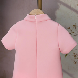 Vestidos de Niña con Lazo Rosa, Última Moda en Ropa Infantil, Vestido de Princesa Vintage para Fiesta de Cumpleaños - Product Image 6