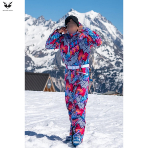 Nuevo Traje de Esquí de Poliéster de Una Pieza, Resistente al Viento, de Primera Calidad, con Estampado Floral Colorido, para Deportes de Invierno al Aire Libre - Product Image 5