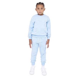 Survêtement bleu clair pour homme, manches longues, à capuche, imprimé, respirant, streetwear décontracté, 100% coton, pantalon à cordon de serrage, poches latérales - Product Image 2