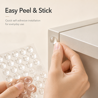 Coussinets de protection transparents en PVC demi-ronds pour armoires, amortisseurs de chocs, protection de surface 12x4mm