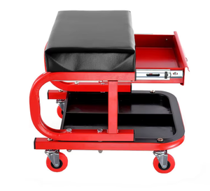<b>Rolling</b> Mechanic Garage Chair with Drawer <b>Tool</b> Tray, Heavy Duty Garage Creeper Stool with Wheels for Automotive Repair GAPGAR023 - Product Image 1