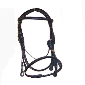 Conjunto de Accesorios de Equitación Personalizables de Cuero Genuino Duradero para Caballo: Brida y Cabezada Premium para Equitación Western - Product Image 1