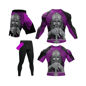 Ensemble de vêtements de sport pour hommes, style personnalisé, tissu confortable à séchage rapide, pantalon de sport, tenue de fitness, ensemble de protection contre les éruptions cutanées - Product Image 6
