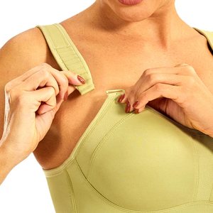Soutien-gorge de sport/yoga respirant et écologique à maintien élevé, personnalisable avec logo frontal, en Spandex/Nylon, pour femmes, idéal pour la course et le fitness. - Product Image 3