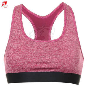 Soutien-gorge de sport côtelé à compression pour la musculation et le fitness, tricot sans couture, toucher doux, athlétique - Product Image 2
