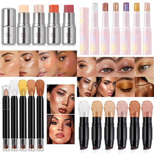 Stick illuminateur crème minérale multicolores, effet scintillant, longue tenue, waterproof, haute pigmentation, maquillage visage et corps - Product Image 4