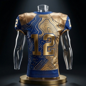 Customized 100% Polyester Heat-Transfer Printed Tie-Dyed American <b>Football</b> Jersey Short Sleeve Plus <b>Size</b> Unisex Custom Wholesale - Product Image 2