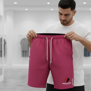 Pantalones Cortos Deportivos de Algodón para Hombre, Cintura Elástica, Transpirables, Ligeros, para Entrenamiento en Gimnasio, Logotipo Personalizado, Venta al Por Mayor - Product Image 4