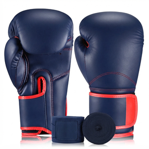 ถุงมือฝึกซ้อมมวย MMA แบบครึ่งนิ้ว วัสดุ PU สำหรับคิกบ็อกซิ่ง ซานด้า ปรับขนาดได้ ป้องกันการลื่น - Product Image 3