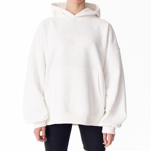 Ensemble 2 pièces pantalon et sweat à capuche en molleton pour femme grande taille avec logo frontal – Vêtements de sport en coton pour l'hiver - Product Image 1
