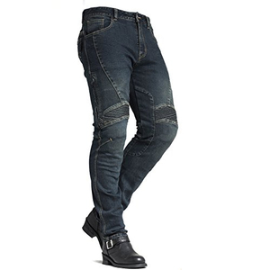 Mens Motorcycle Protective Lined Jeans <b>Knee</b> <b>Protector</b> Biker Denim Trouser Pant Slim OEM Service Mid Coated PK Custom OEM ODM - Product Image 3