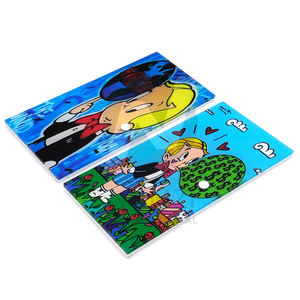 Nouveau Plateau d'extension de cils Richie Rich Tiles, Palette acrylique avec logo personnalisé, Plateau à gâteau, Outil en verre durable pour colle à cils - Product Image 2