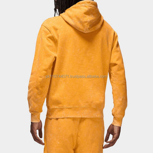 Sudadera con capucha transpirable para hombre con lavado ácido a la venta Basics Cotton Blended Premium Quality Full Sleeves Men Acid Wash Hoodie - Product Image 6