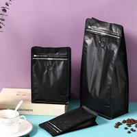 Sac de bonbons d'Halloween pour le jeu de la taquine ou du trac, boîte à fond plat scellée sur huit côtés avec fermeture éclair à tirette, boîte de 500g