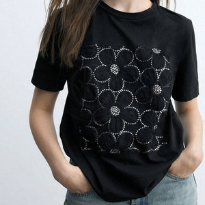 Camisetas de Mujer Estilo Casual, Camisetas de Algodón Suave para Mujer, Camisetas Cómodas para Uso Diario, Camisetas de Mujer de Alta Calidad y Moda - Product Image 1
