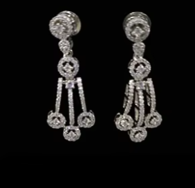 Luxury White Finish Designer Necklace Set Stone Jewelry Set <b>Silver</b> <b>Choker</b> & Earrings with Red Gems Party Wear Jewelry for Women - Product Image 2